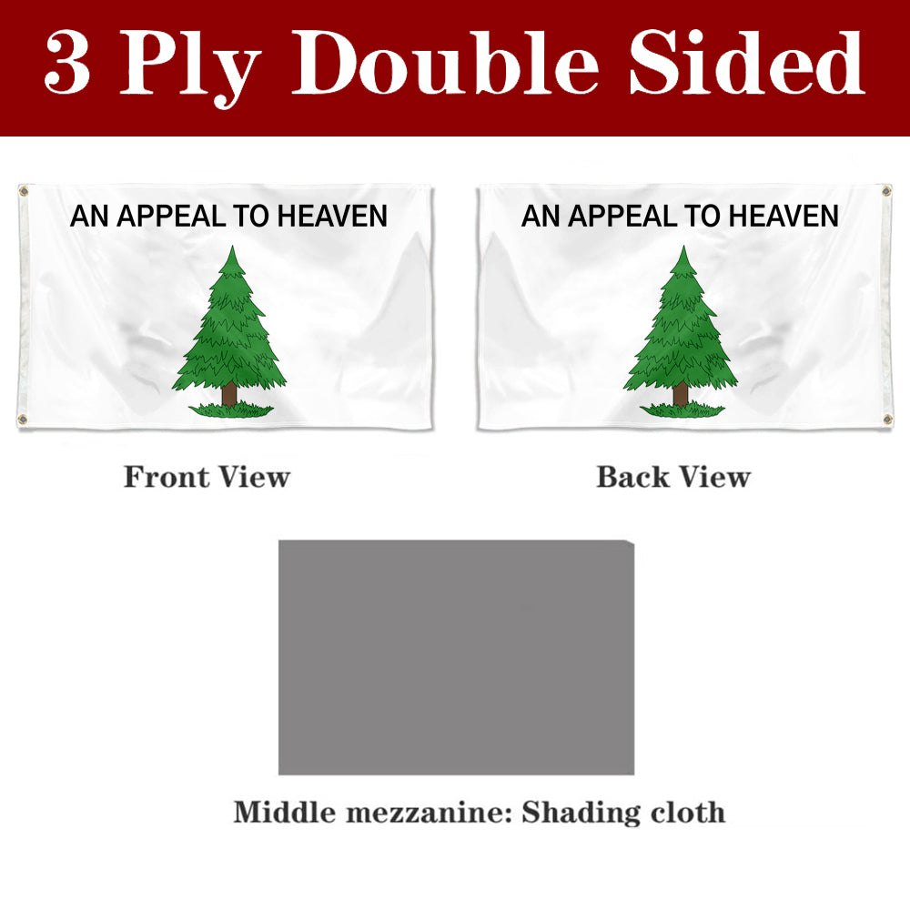 Fyon An Appeal to Heaven Flag also called the Pine Tree Flag Banner
