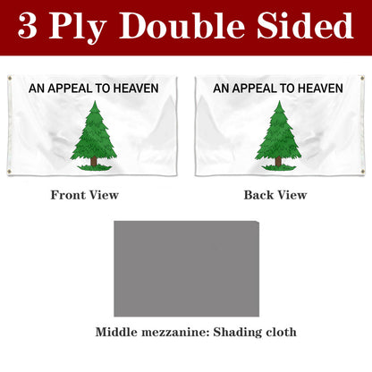 Fyon An Appeal to Heaven Flag also called the Pine Tree Flag Banner