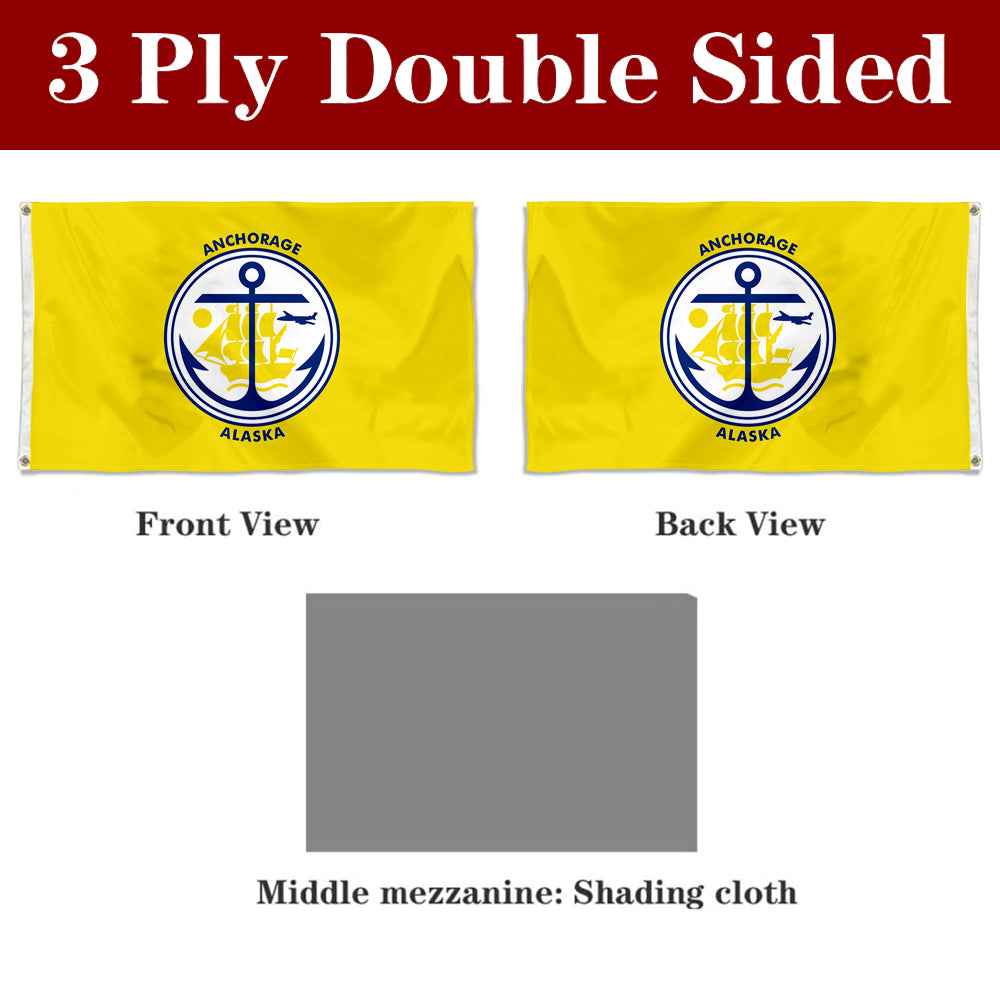 Fyon Anchorage, Alaska Flag Banner