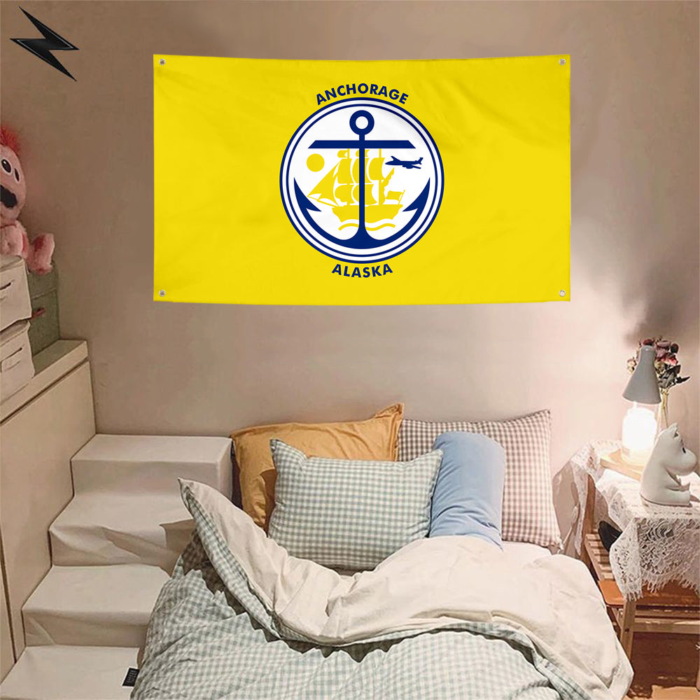 Fyon Anchorage, Alaska Flag Banner