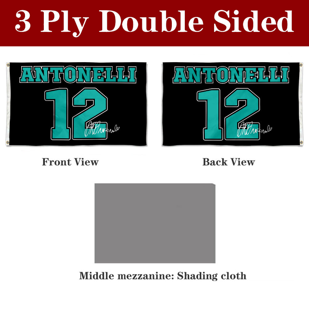 Fyon Andrea Kimi Antonelli #12 Flag Racing Flags Banner