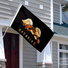 Fyon Arcanine Pokemon Flag Indoor and outdoor banner