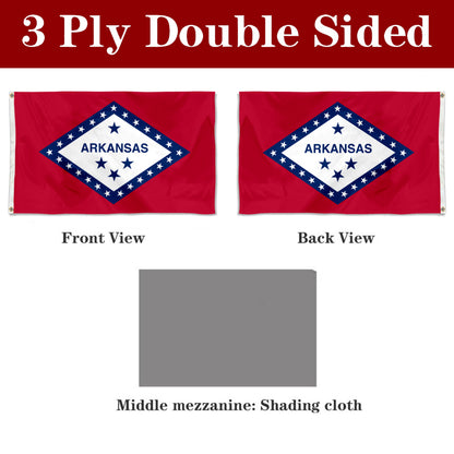 Fyon Arkansas Flag Banner