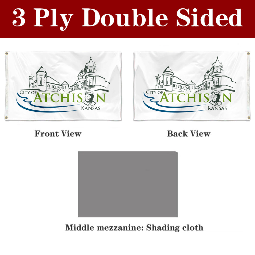 Fyon Atchison, Kansas Flag Banner