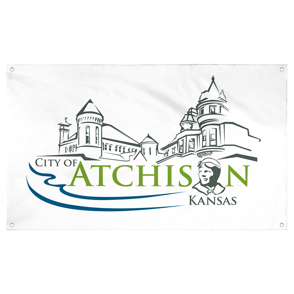 Fyon Atchison, Kansas Flag Banner