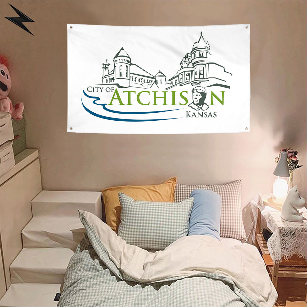 Fyon Atchison, Kansas Flag Banner