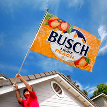 Fyon Busch Light peach Flag Banner