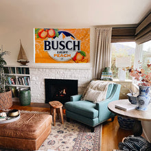 Fyon Busch Light peach Flag Banner