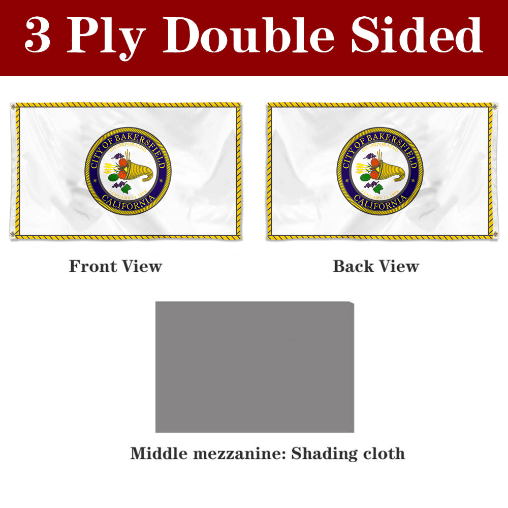 Fyon Bakersfield, California Flag Banner