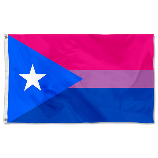 Fyon Bandera bi Puertorriqueña Póster Flag Banner