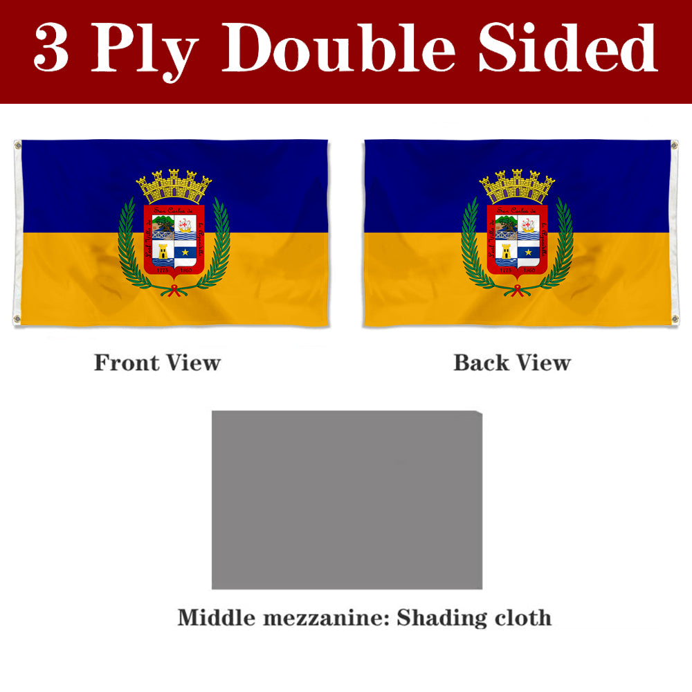 Fyon Bandera de Aguadilla, Puerto Rico Flag Banner