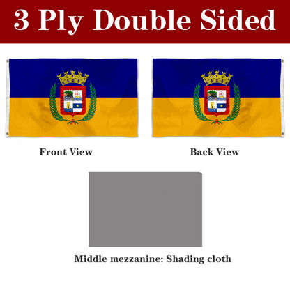 Fyon Bandera de Aguadilla, Puerto Rico Flag Banner