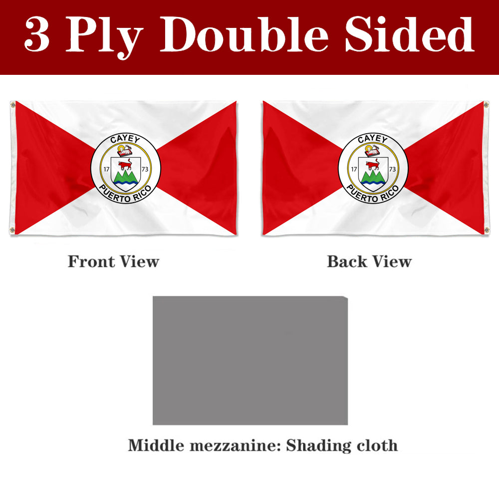 Fyon Bandera de Cayey, Puerto Rico Flag Banner