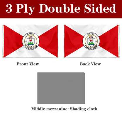 Fyon Bandera de Cayey, Puerto Rico Flag Banner
