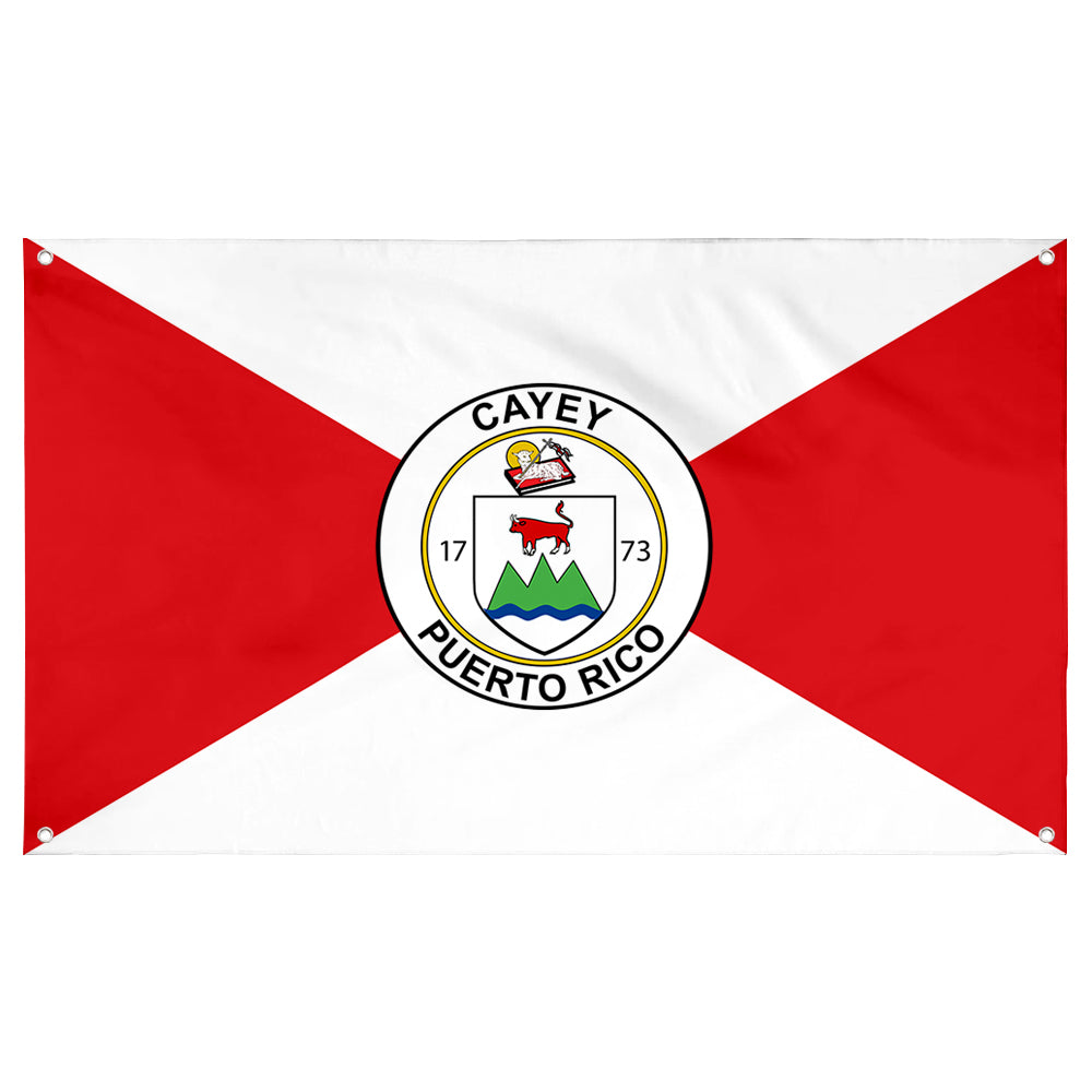 Fyon Bandera de Cayey, Puerto Rico Flag Banner