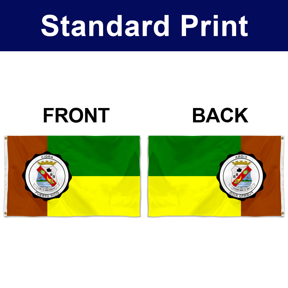 Fyon Bandera de Cidra, Puerto Rico Flag Banner