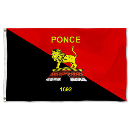 Fyon Bandera de Ponce, Puerto Rico Flag Banner
