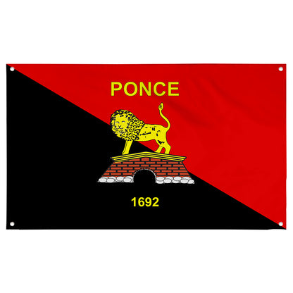 Fyon Bandera de Ponce, Puerto Rico Flag Banner