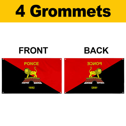 Fyon Bandera de Ponce, Puerto Rico Flag Banner