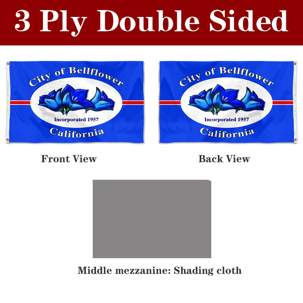 Fyon Bellflower, California Flag Banner