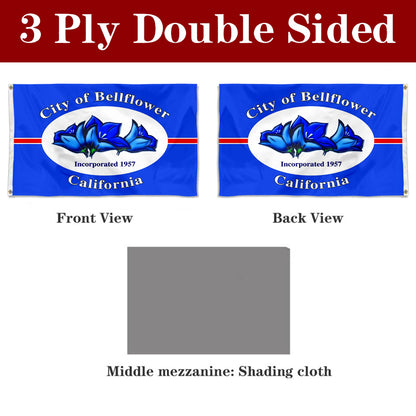 Fyon Bellflower, California Flag Banner