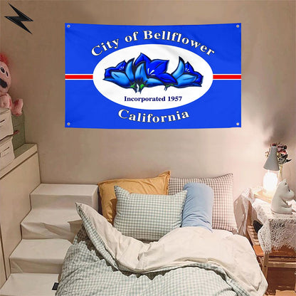 Fyon Bellflower, California Flag Banner