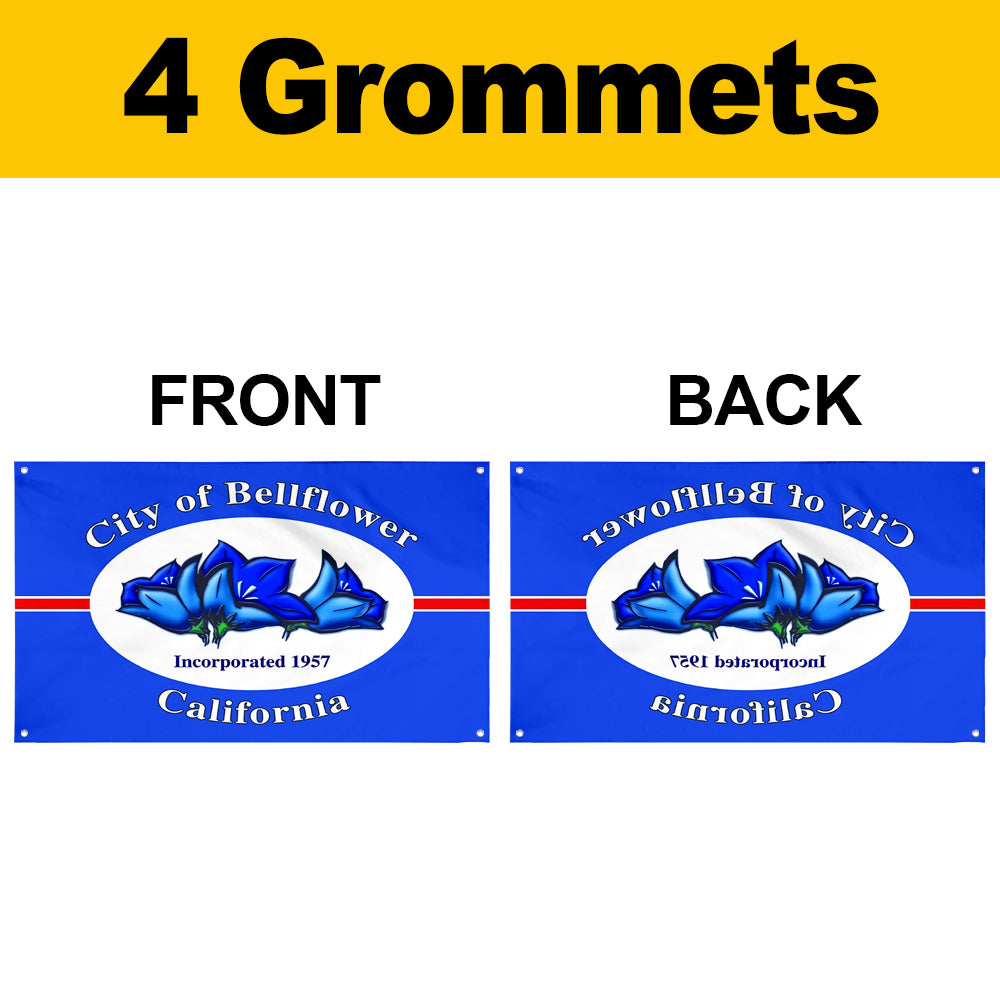 Fyon Bellflower, California Flag Banner