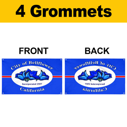 Fyon Bellflower, California Flag Banner