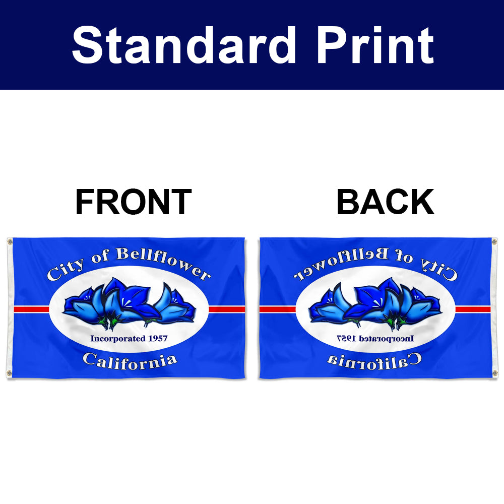 Fyon Bellflower, California Flag Banner