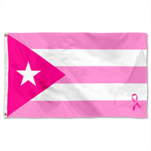 Fyon The Pink Boricua Cancer Flag Banner