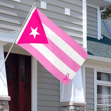 Fyon The Pink Boricua Cancer Flag Banner