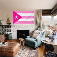 Fyon The Pink Boricua Cancer Flag Banner