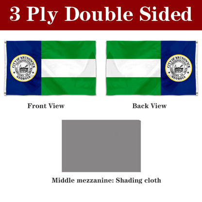 Fyon Brunswick, Georgia Flag Banner