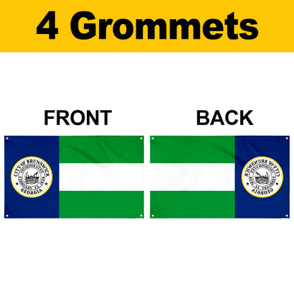 Fyon Brunswick, Georgia Flag Banner