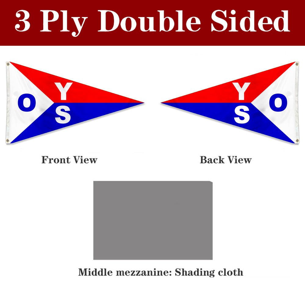 Fyon Burgee of Oakville Yacht Squadron Flag Banner