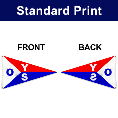 Fyon Burgee of Oakville Yacht Squadron Flag Banner