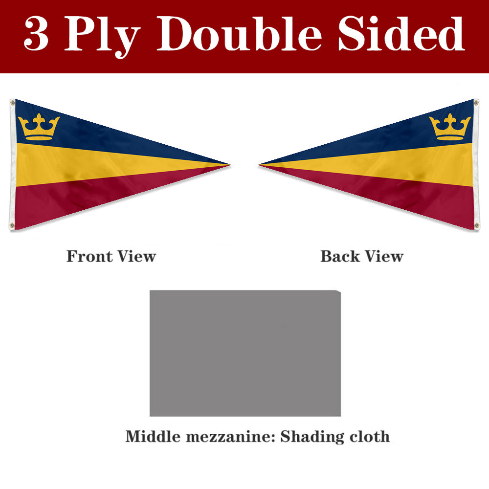 Fyon Burgee of Queen's University at Kingston Flag Banner