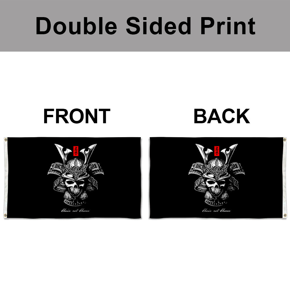 Fyon Double-sided Bushido flag Choice not Chance Flag Flags Banner