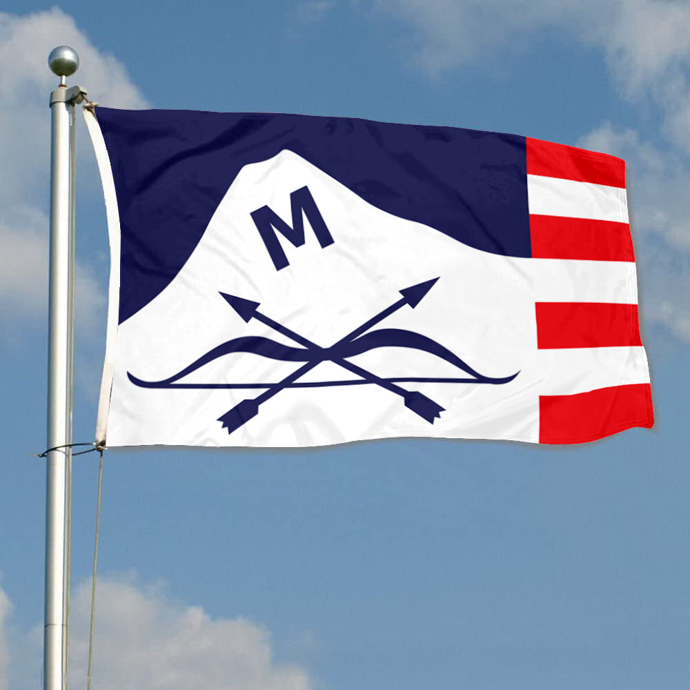 Fyon Butte, Montana Flag Banner