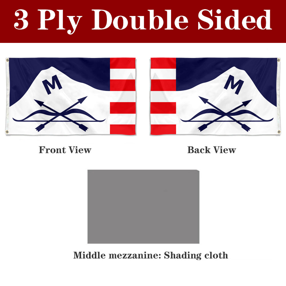 Fyon Butte, Montana Flag Banner