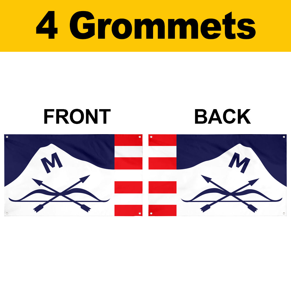 Fyon Butte, Montana Flag Banner