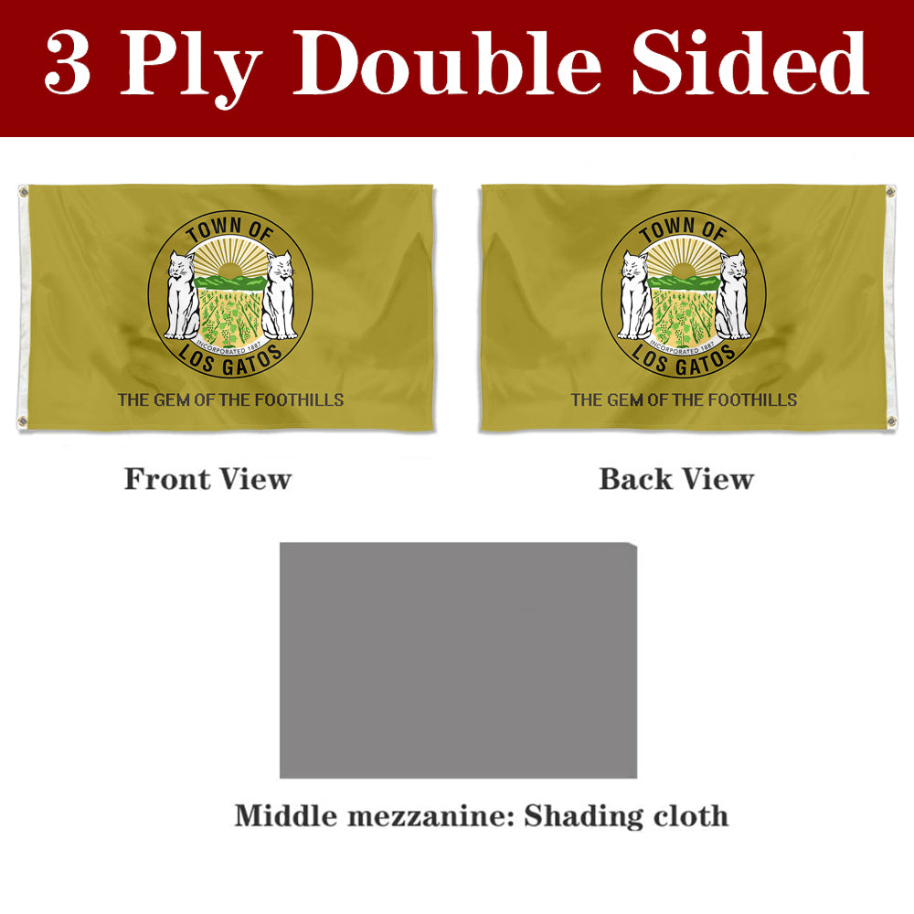 Fyon Los Gatos, California Flag Banner