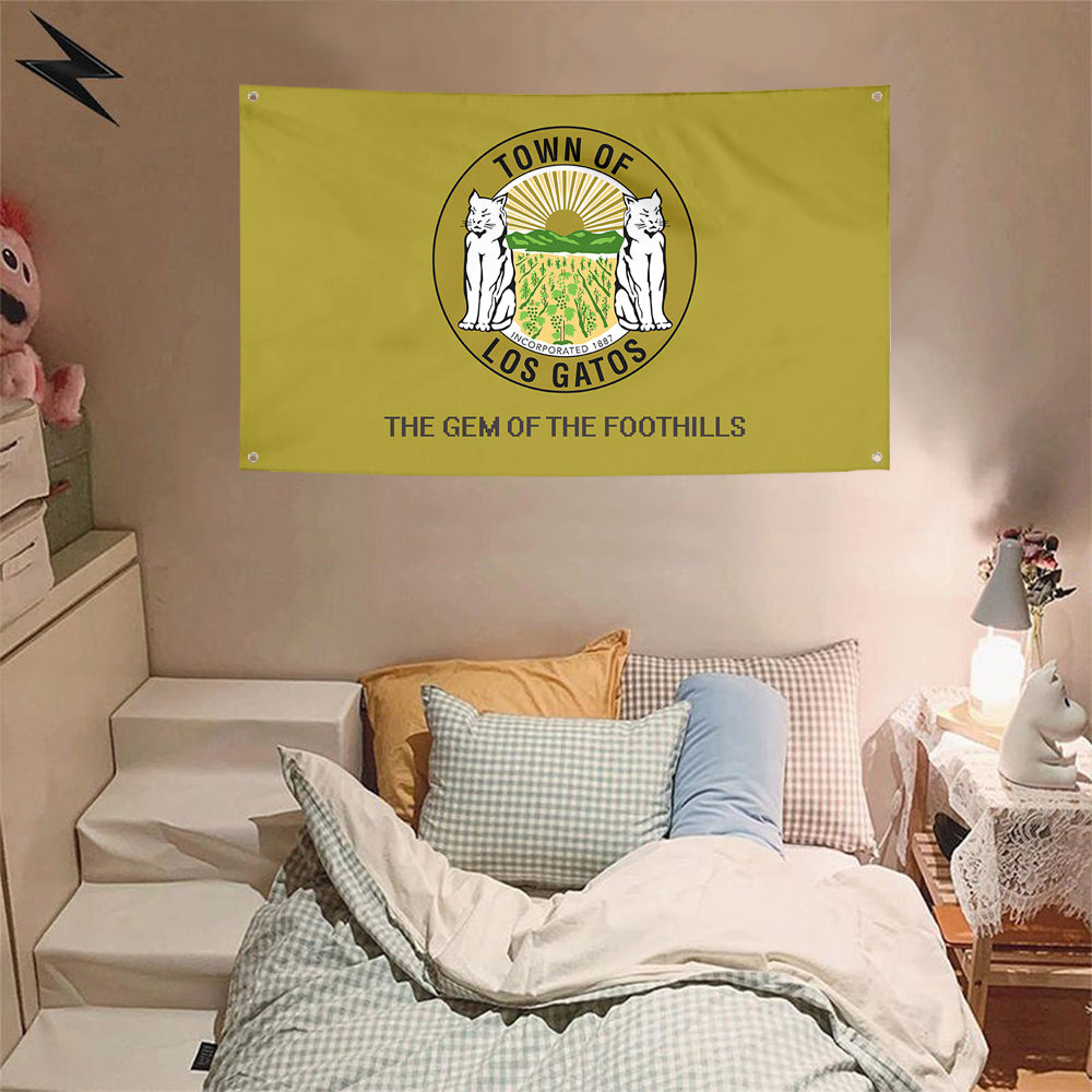 Fyon Los Gatos, California Flag Banner