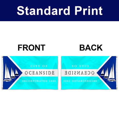 Fyon Oceanside, California Flag  Banner