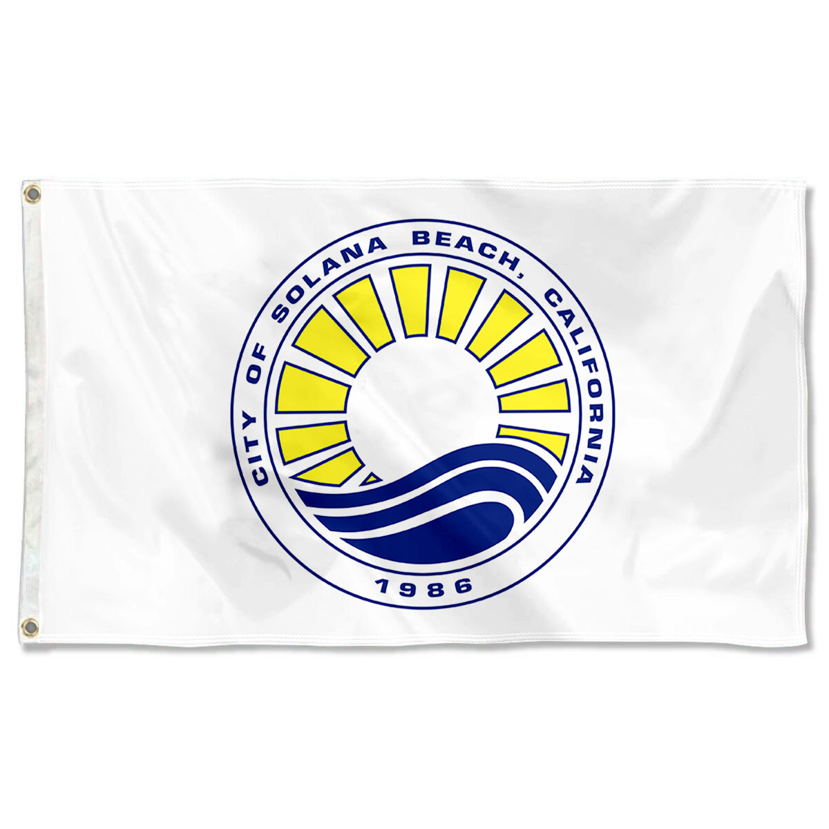 Fyon Solana Beach, California Flag Banner