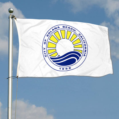 Fyon Solana Beach, California Flag Banner