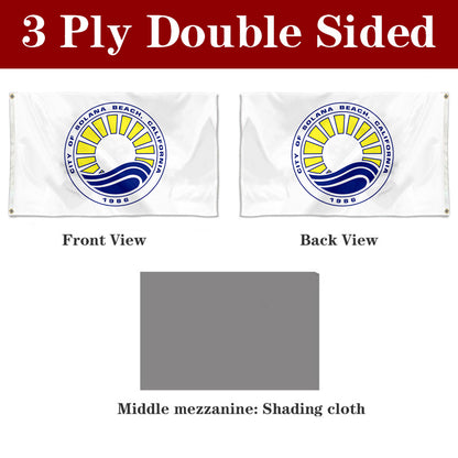 Fyon Solana Beach, California Flag Banner