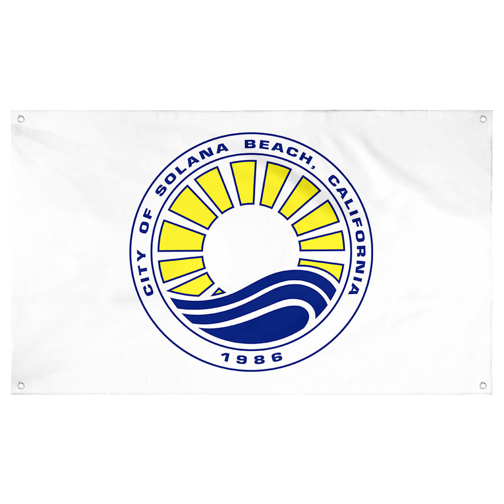 Fyon Solana Beach, California Flag Banner