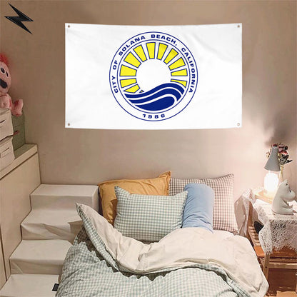 Fyon Solana Beach, California Flag Banner