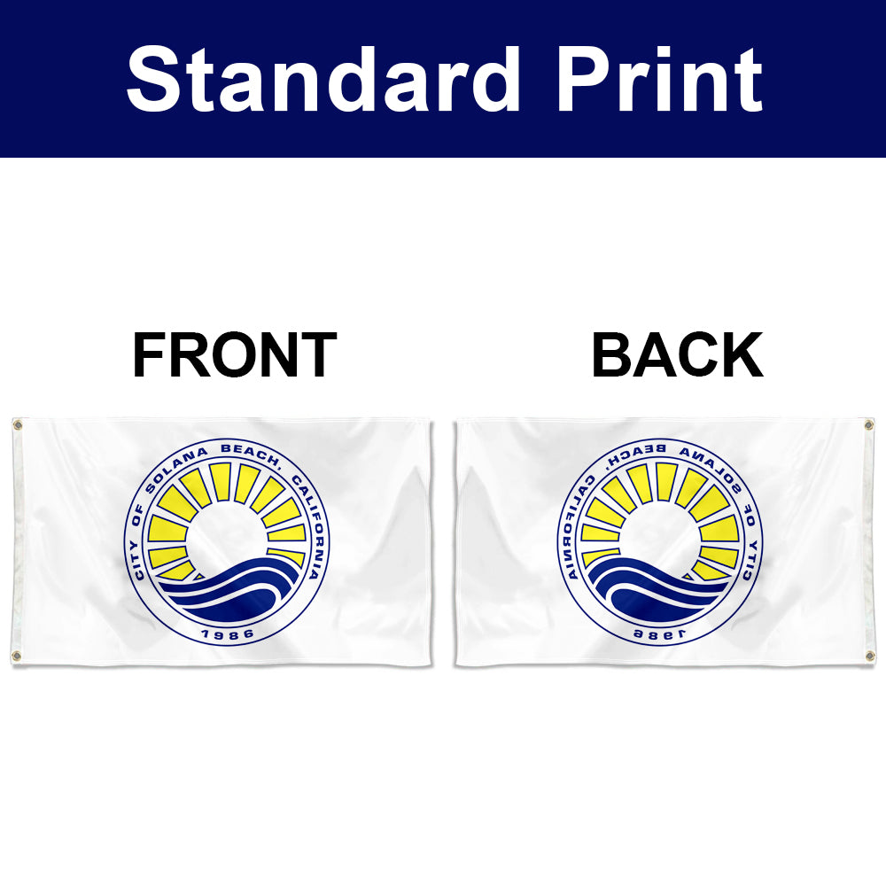 Fyon Solana Beach, California Flag Banner